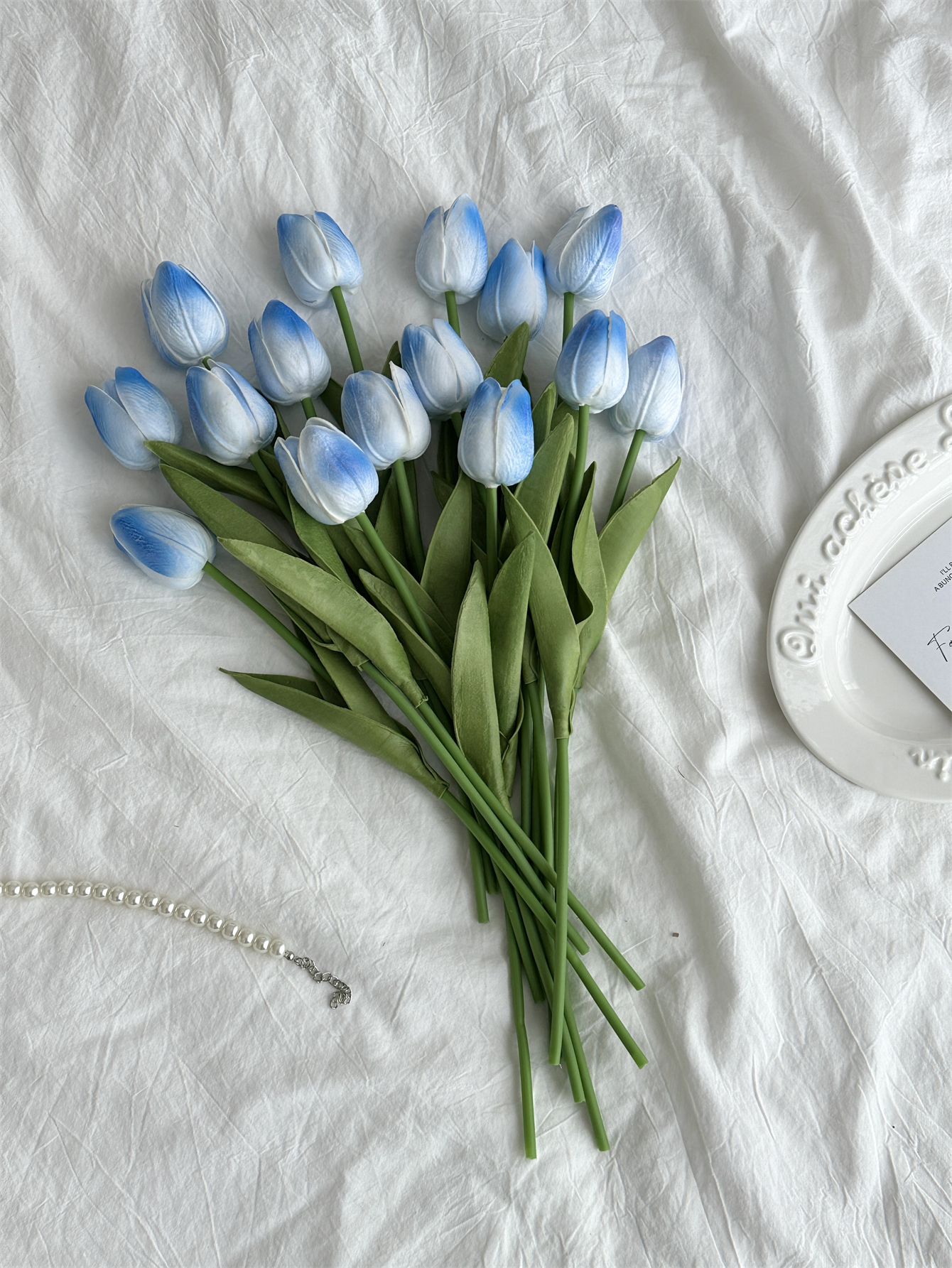 Tulip imitation flower home decoration decoration floral art bedroom decoration immortal bouquet