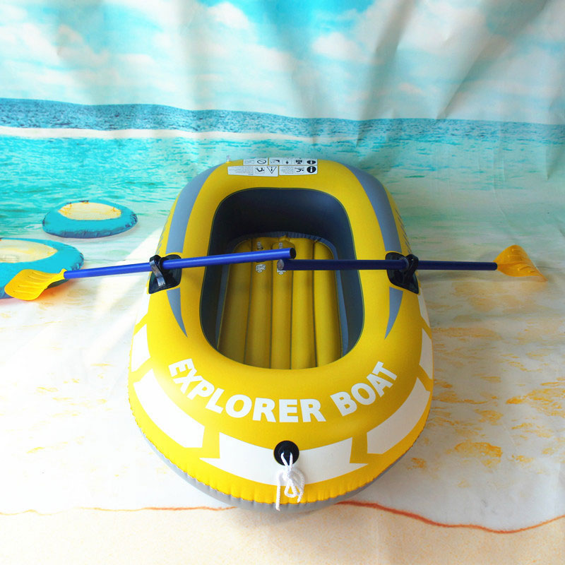 1/2 person pvc oppblåsbar robåt kajakk tykkere kano roluftbåt for drifting dykking fiske strand svømmebasseng drift o