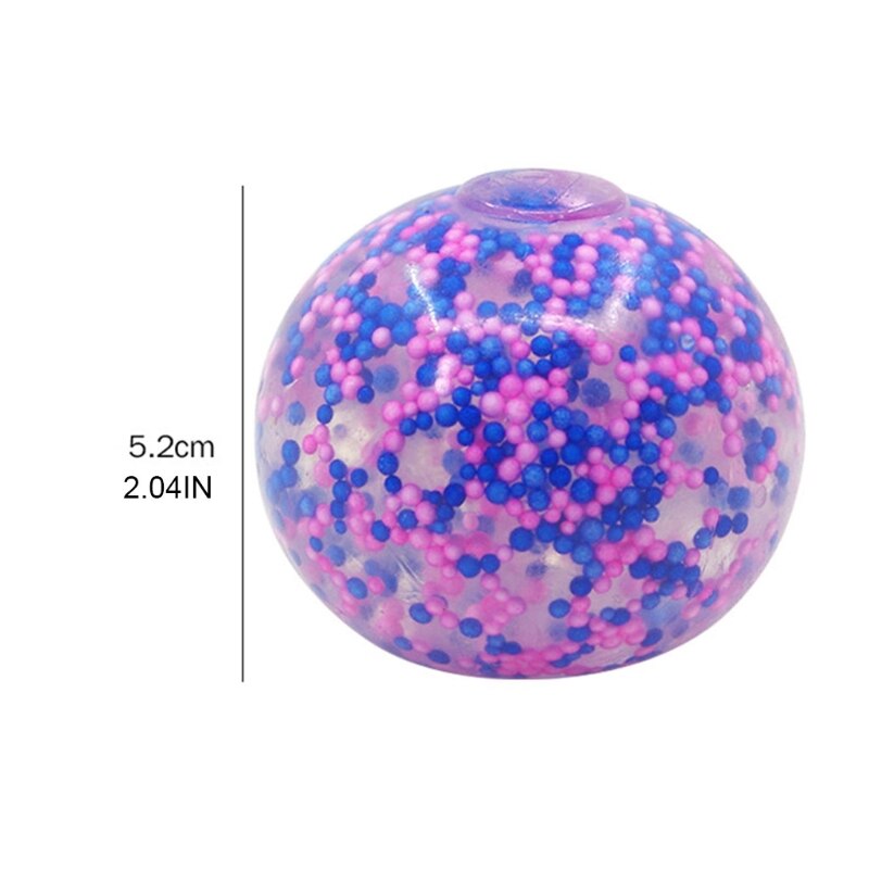 Spongy rainbow ball leksak svampig pärla stressboll leksak pressbar stress squishy leksak stressavlastning boll anti-stress leksaker