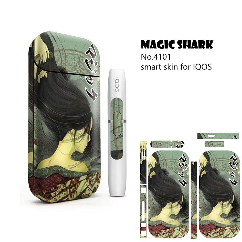 Magic Shark Anime Blood For IQOS 2.4 Plus Skin Cover Case Sticker IQOS 2.4p Sticker For IQOS Sticker: 4101