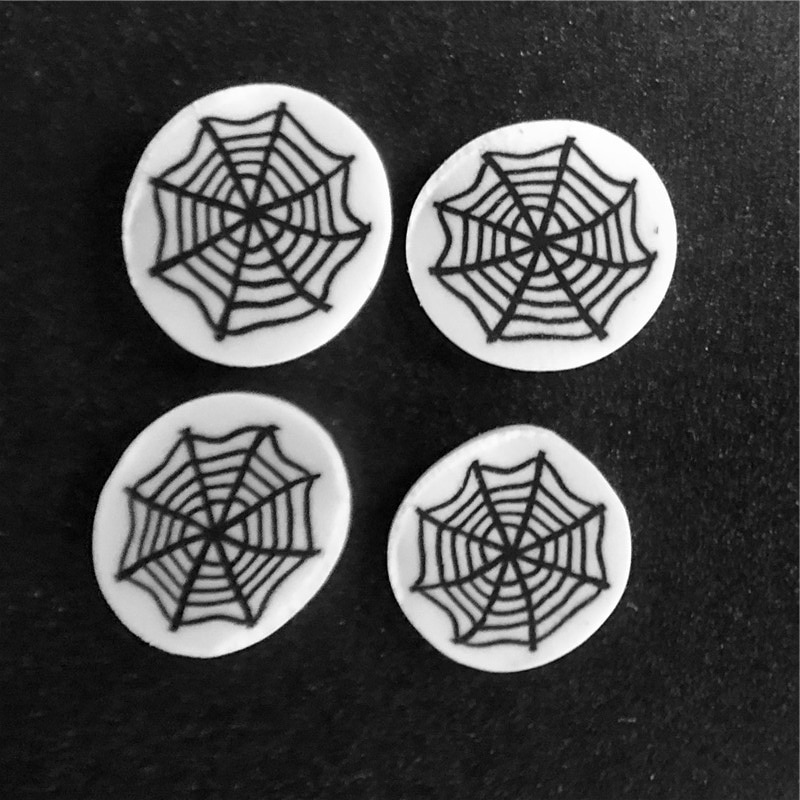 50g halloween edderkoppespind polymer ler drys til børn diy, blød ler til negle kunst / scrapbog dekoration diy, håndværk fyldstof