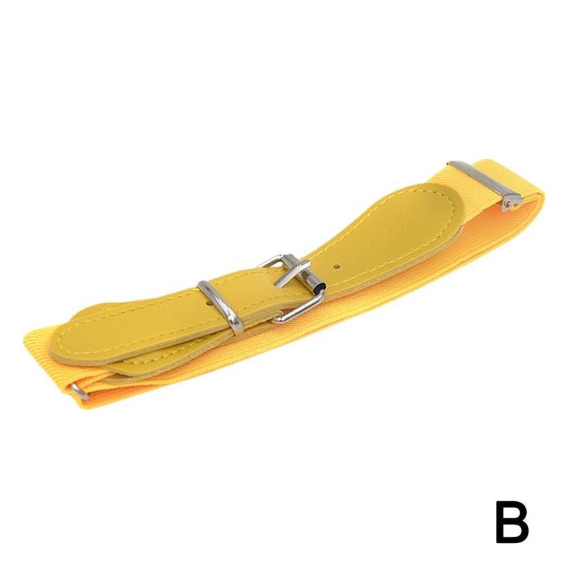 Children Faux Leather Belt Kids Cute Peach Heart Buckle Belts For Girls Boys Waistband Waist Belt: Yellow