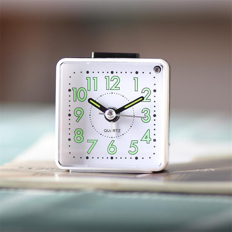 Silent Student Alarm Clock Concise Antique Snooze Straps Night Light Table clock simple mini alarm Clock