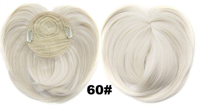 Clip in on synthetic top closure hair fringe head skin hair bang B7 18 colours available 4pcs/lots: B7 Color 60