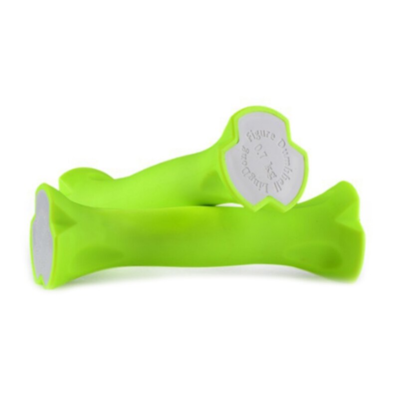 A Pair Of Home Fitness Yoga Ladies Dumbbell Plastic Arm Thin Arm Plastic Small Dumbbell Fitness Equipment: Green