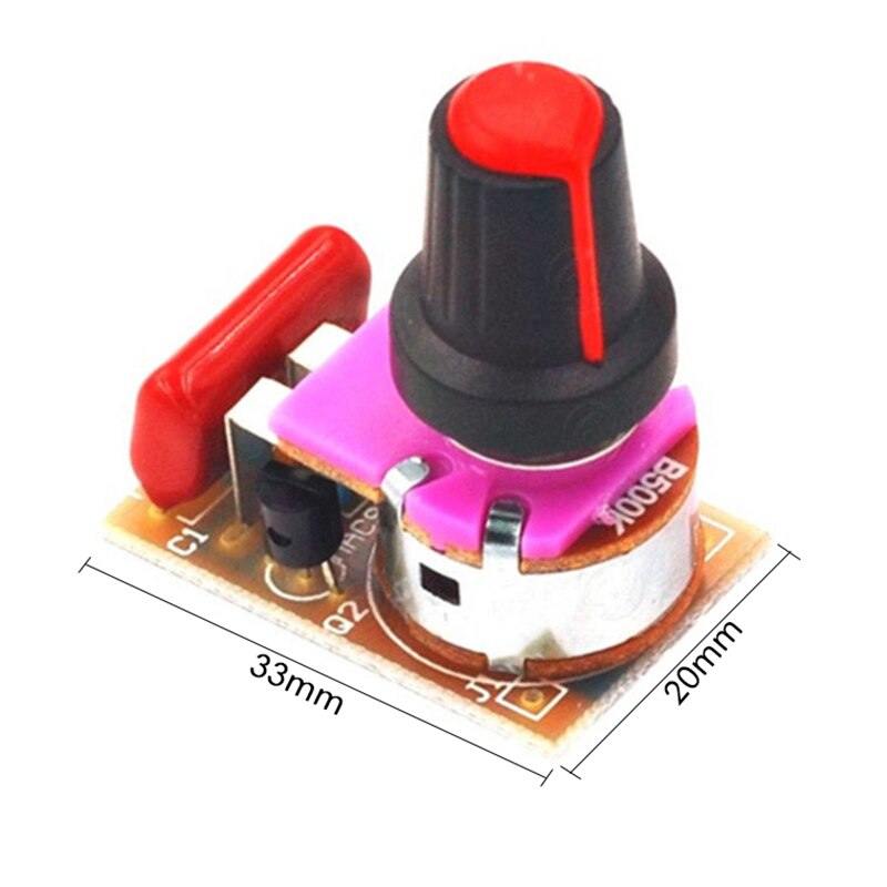 100W Dimmer Modul mit Geschwindigkeit Regulierung DIY Bausatz für Dimmen Licht Bord AC Motor-