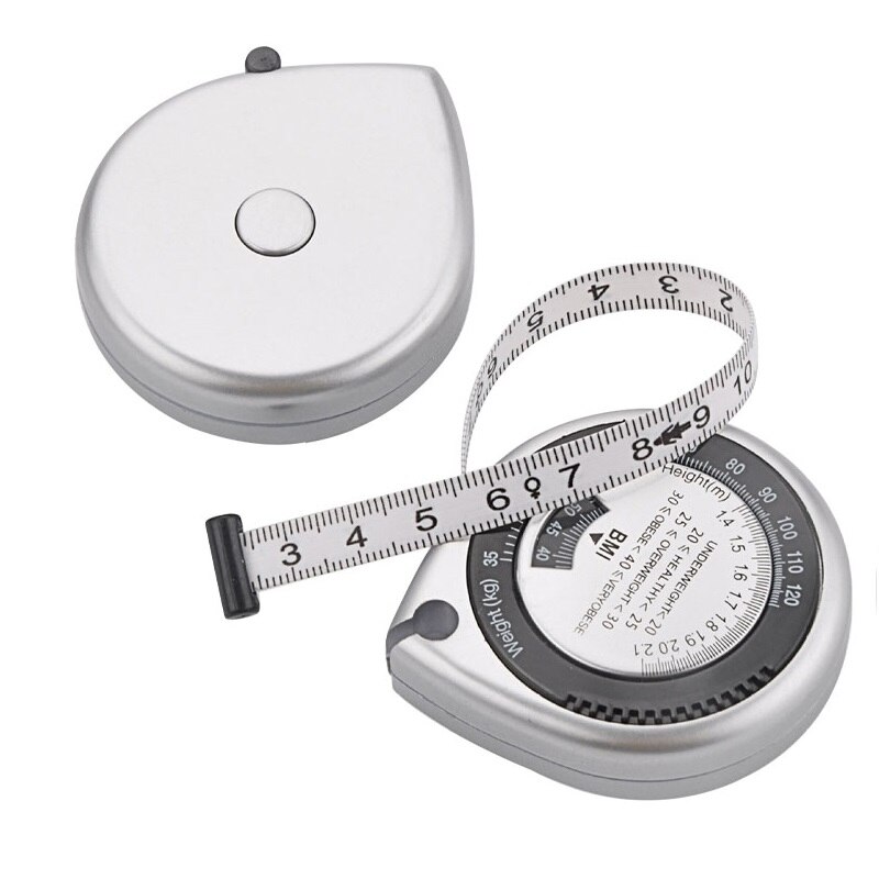 BMI Soft Body Measuring Tape 150cm Retractable PVC Ruler Meter Fitness Tools Measure Waist Lose Weight Fitness Women Men