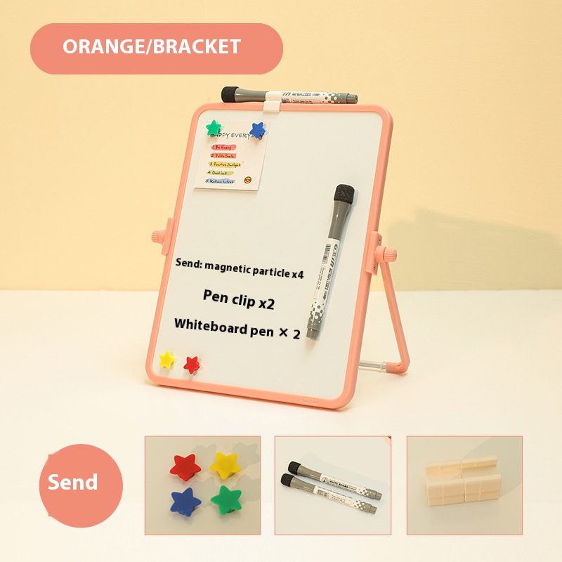 Funi Dubbelzijdig klein whiteboard Magnetisch uitwisbaar beugeltype Whiteboard Bureau Schrijfbord Hangend Educatief Graffiti Klein tekentafel Thuisbord Prikbord Tafel Notitiebord Uitwisbaar: 72*48 inches / Optie 4