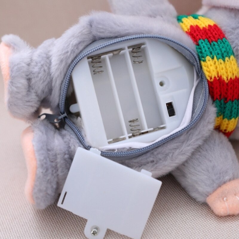Gadający chomik powtarza do, co mówisz naśladując zachowania, pluszaki zwierzątka, elektroniczna mysz zabawki interaktywne dla przyjaciół