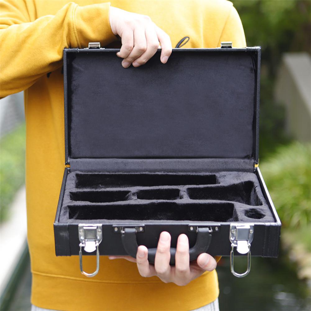 In-125 Klarinet Case Leather Shockproof Draagbare Instrument Opbergdoos