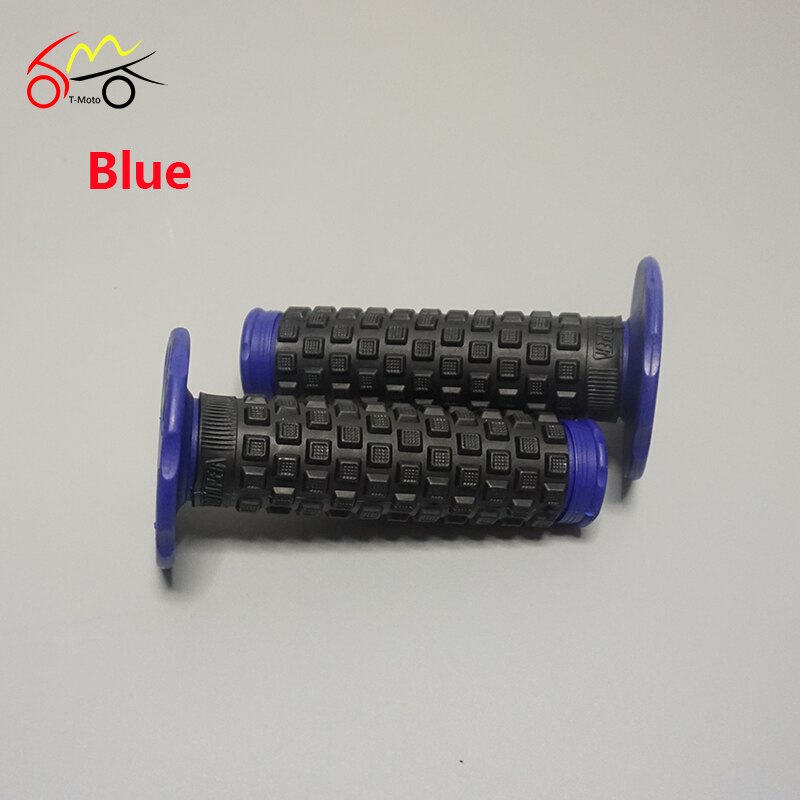 BLACK GRAY Grips Dirt Bike Gel Handle Bar Motorcycle 7/8" Motocross Hand Grips MX Pillow Top 0805
