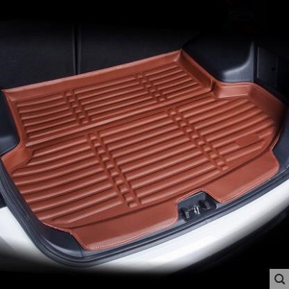 For Volkswagen VW Golf 7 / GTI R Mk7 Hatchback Hatch Trunk Liner Boot Cargo Mat Tray Floor Carpet: Brown