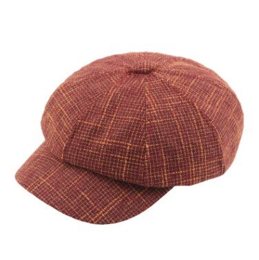 SILOQIN Snapback Men Women Autumn Winter Trend Newsboy Hat Artist Painter Leisure Octagonal Cap Couple Hats Gorras: Brown