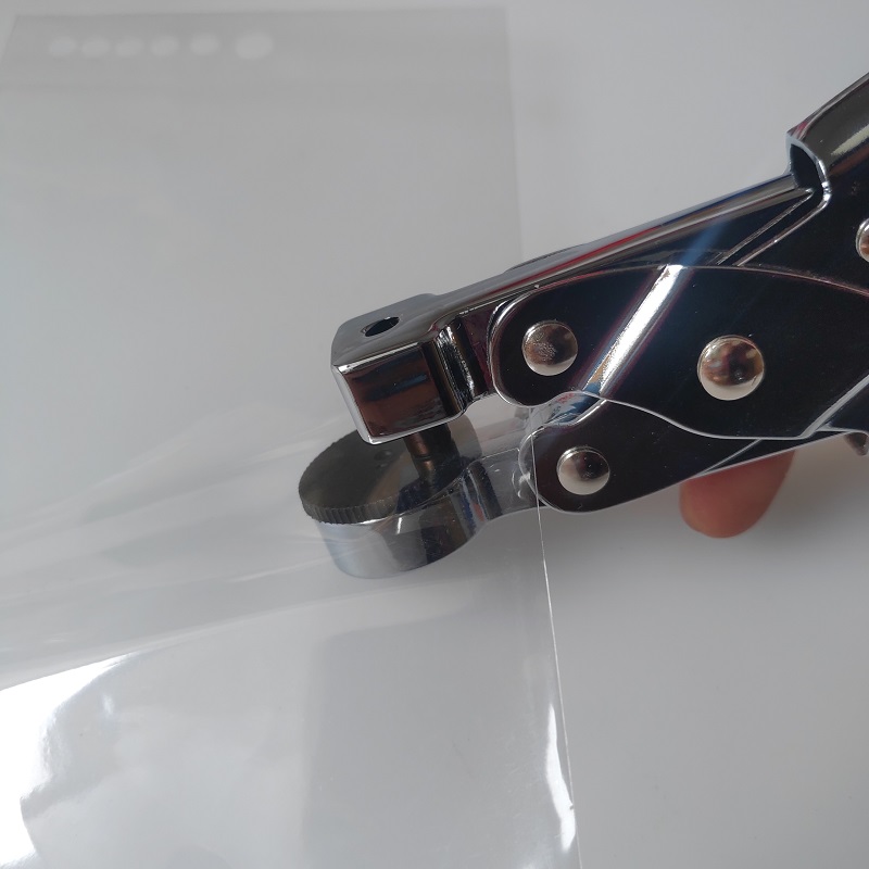 8mm -cirkel hulmaskine til sofe plastikpose polybag opp pe taske