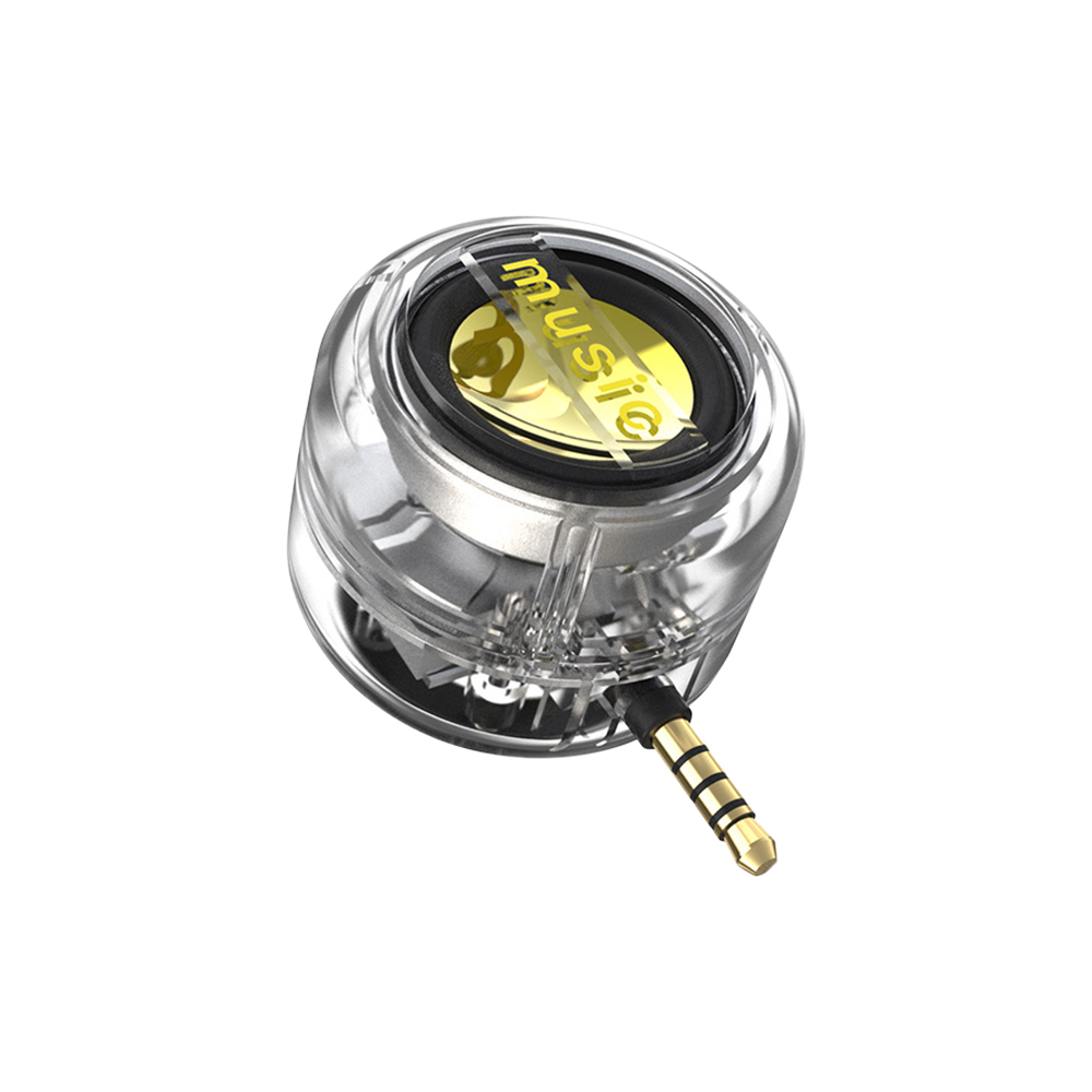 Mini altavoz portátil Universal con conector Jack de 3,5mm, Mini caja de sonido, amplificador de altavoz para teléfono móvil, altavoces externos con cable: Otros