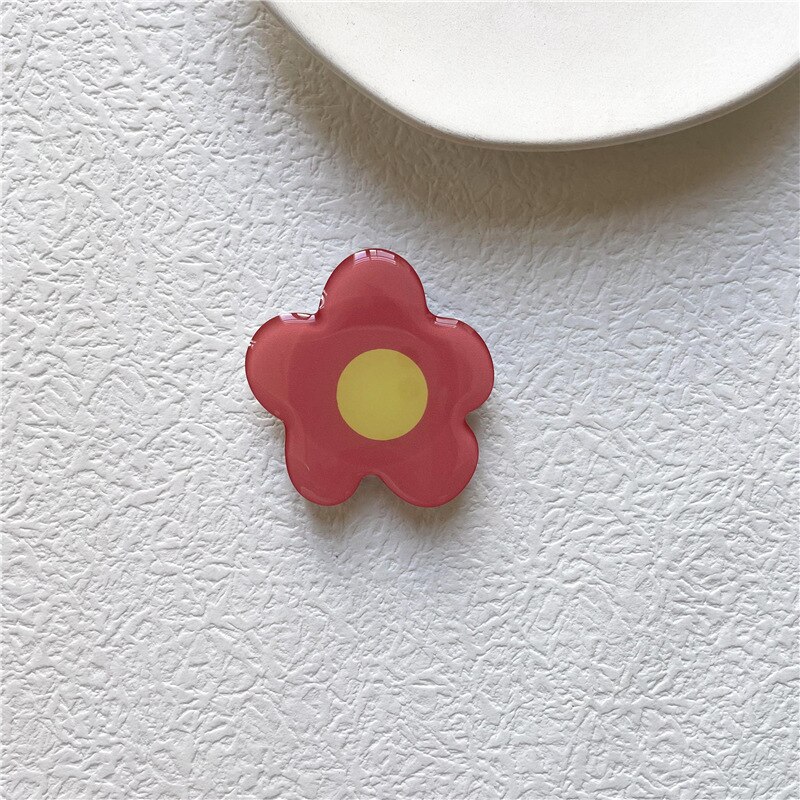 Epoxy Resin Universal Fresh And Lovely Flowers Foldable Grip Tok Bracket Mobile Phone Ring Bracket Mobile Phone Accessories: 13