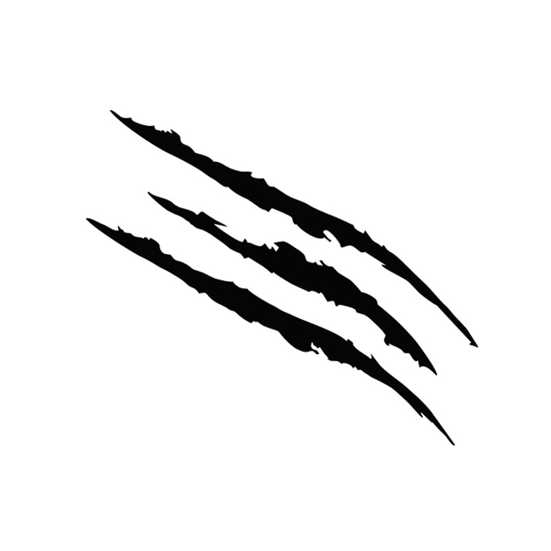 Car Monster Claw Scratch Decal Reflective Sticker For Car Auto Headlight Decoration Vinyl Decal: black