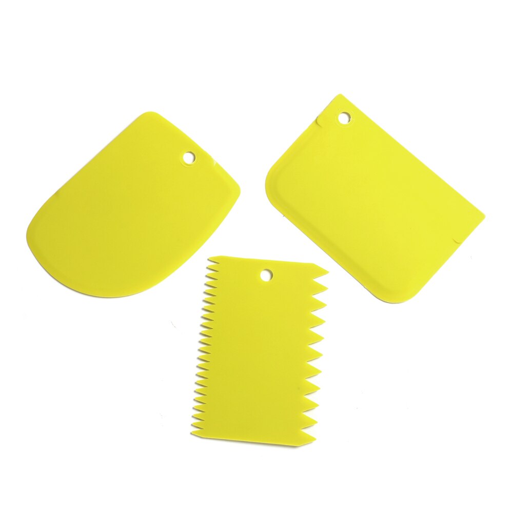 3 stuks/partij roomschraper onregelmatige tanden rand diy schraper taartdecoratie fondant gebak uitstekers bakspatels gereedschap