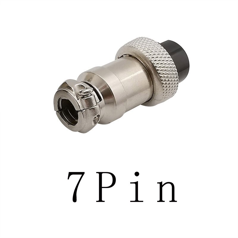 1 pièces GX16 2P 3P 4P 5P 6P 7P 8 broches mâle et femelle connecteur d'aviation circulaire GX 16 connecteurs de panneau de fil d'aviation: 7 Pin Socket