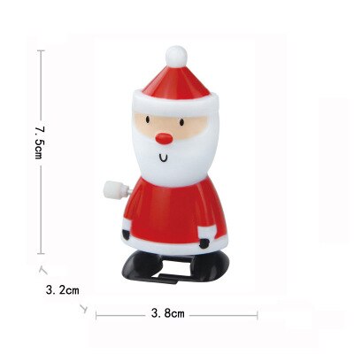 Muchos tipos de Papá Noel, muñeco de nieve, pingüino, juguetes clásicos de cuerda, juguetes de cuerda de navidad, para niños: 02