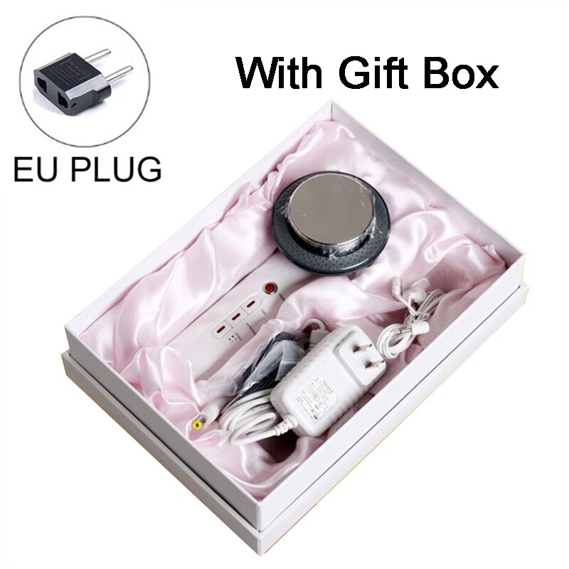 Ultraschall Kavitation ems Körper Abnehmen Massagegerät Gewicht Verlust Lipo Anti Zellulitis Fett Brenner Galvanische Infrarot Ultraschall Therapie: EU Stecker mit Giftbox