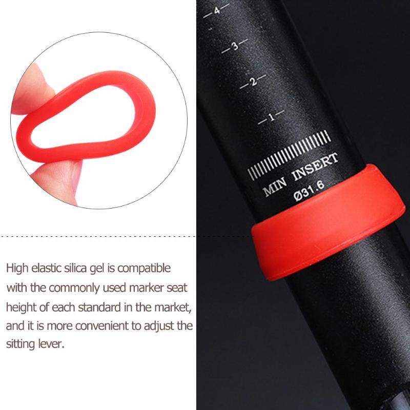 Bike Seat Post Ring Silicone Waterproof Bicycle Dust Cover for MTB Road Bike Cycling Seatpost Case Protective Bike Accessories
