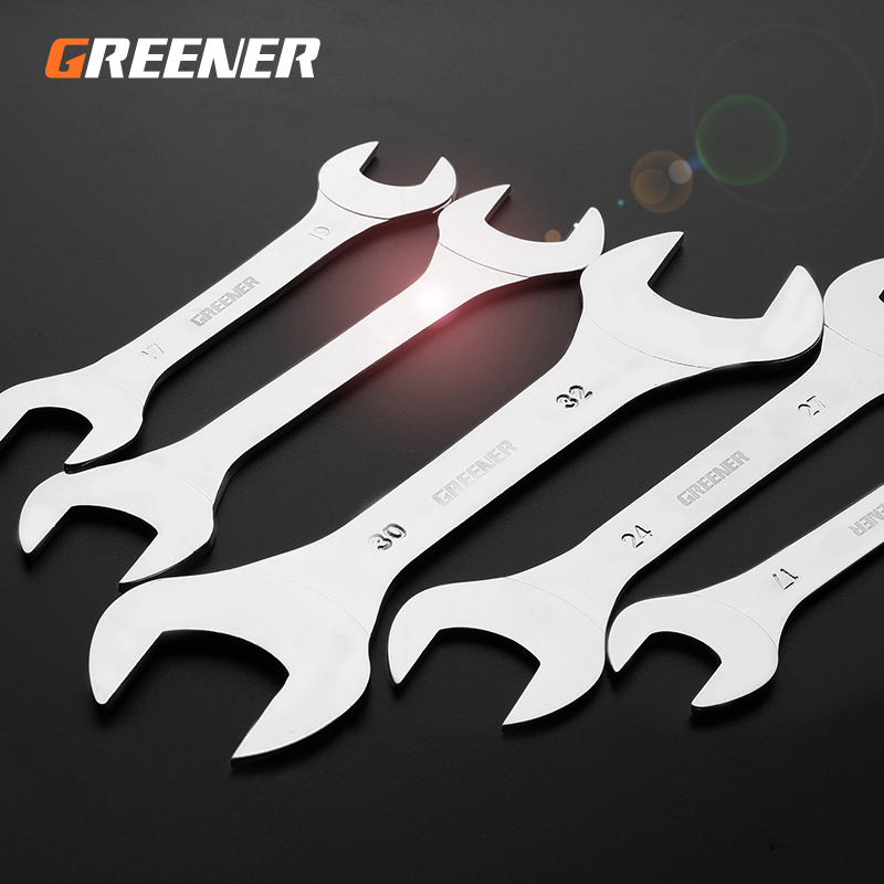 Greener-llave fina de doble cabezal, herramienta de mano de 3mm de doble uso, Llave pequeña ultrafina para el mantenimiento de coche, 1 ud.