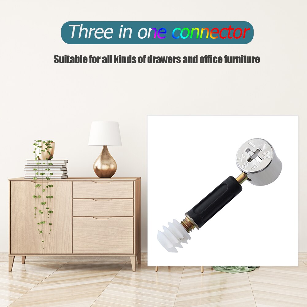 20pcs Furniture Cabinet Connecting Fitting Bolt Screw Fastener Hardware