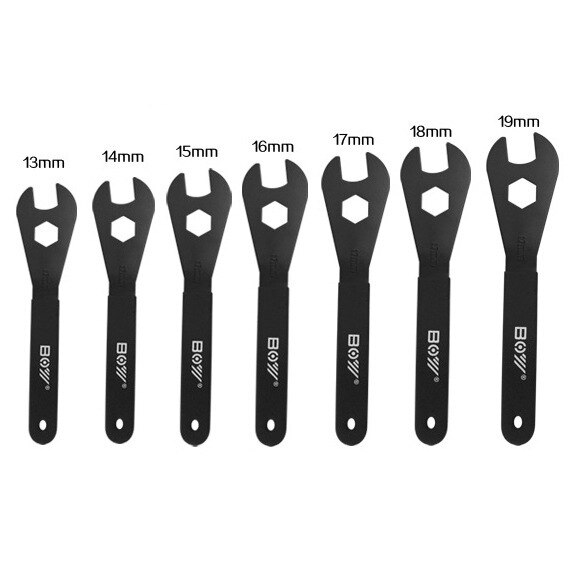 Acor konnyckel skiftnyckel multi-size spindel axel cykel cykel reparationsverktyg 13mm-18mm öppen skiftnyckel multifunktionsverktyg