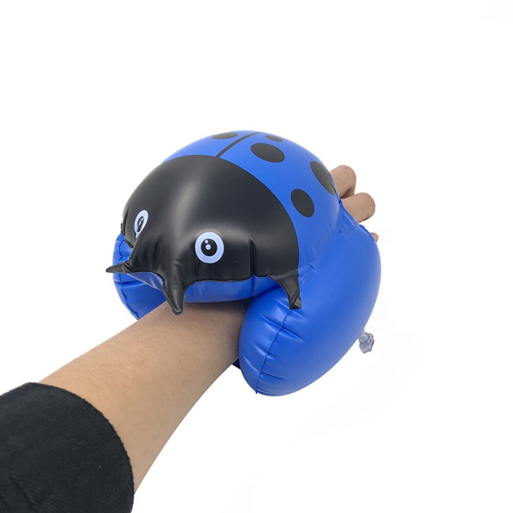 2 Pcs Zwemmen Arm Cirkel Veilig Dikker Dubbele Airbag Zwemmen Float Ring Lieveheersbeestje Opblaasbare Zwemmen Ring Voor Kinderen