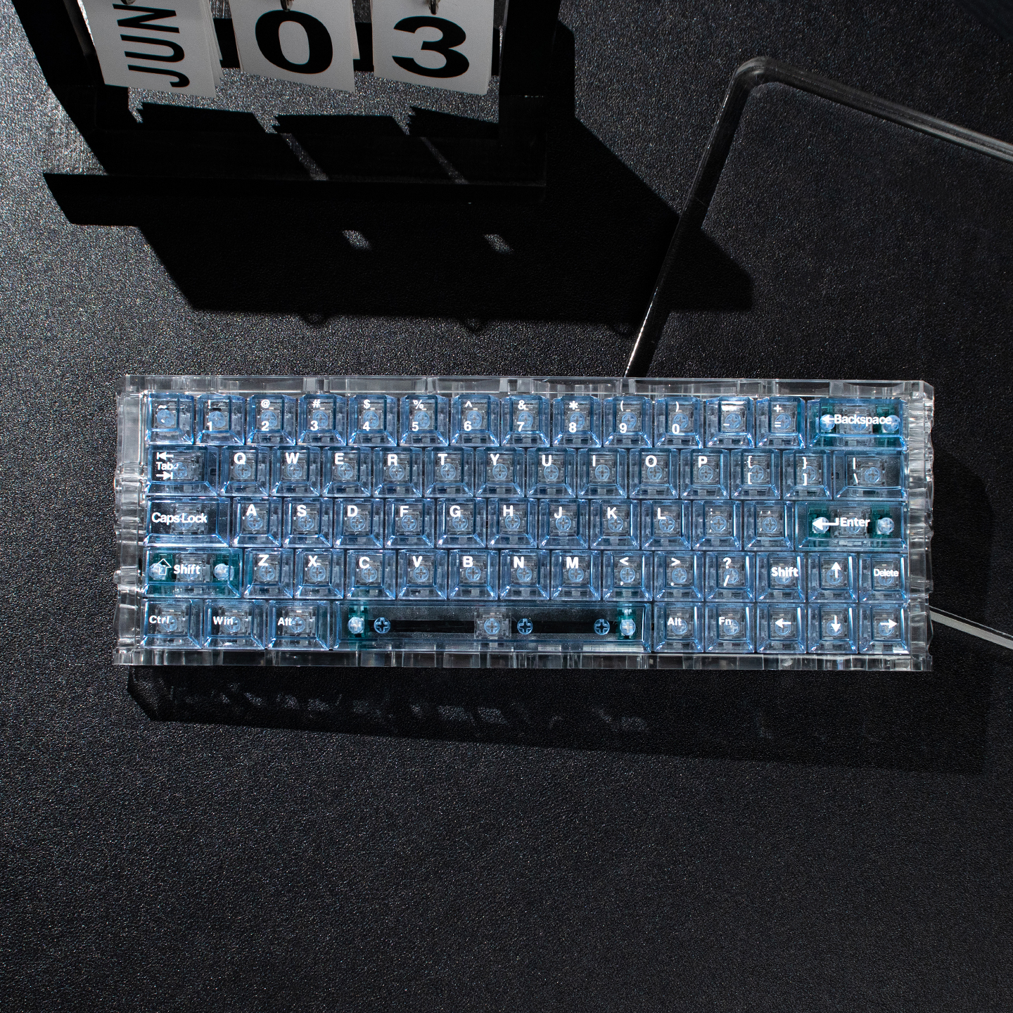 128 klawiszy Niebieskie Przezroczyste Keycapy Profil wiśnia UV Podkładka wydrukować Keycapy robić Przełączników Mx Klawiatura Mechaniczna Klawiatura Gamingowa Nakładki na Klawisze