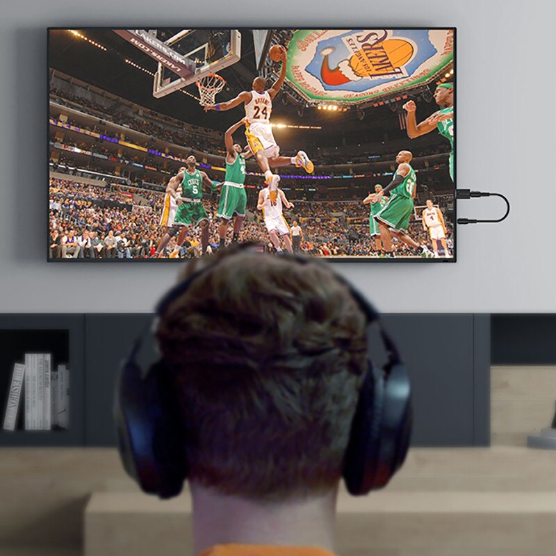 Bluetooth 5,0 transmitter and receiver hands-free wireless adapter stereo audio 3,5mm aux jack adapter for tv pc car kit speakers