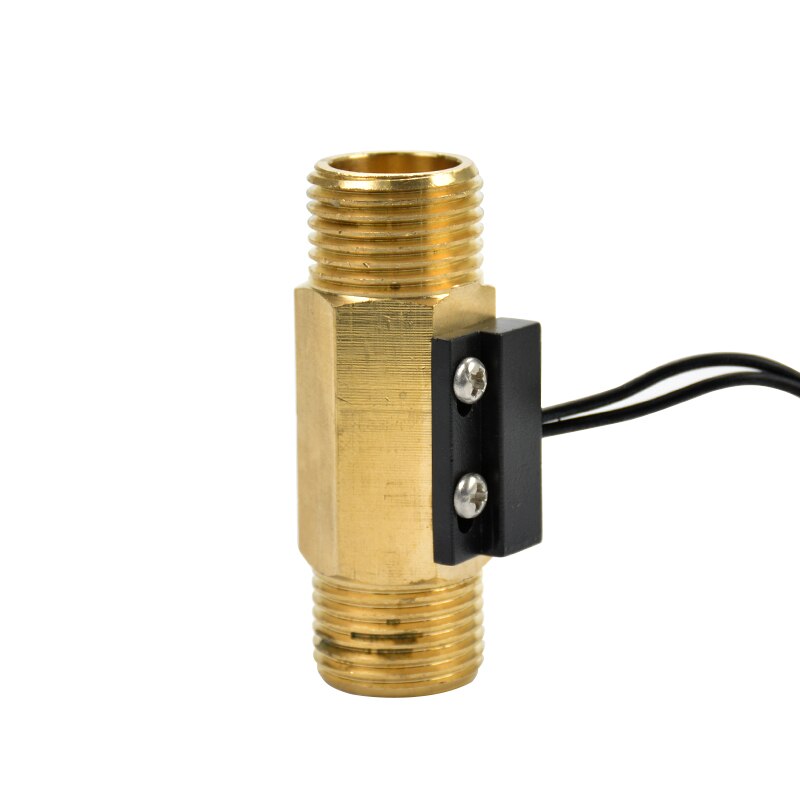 YIMAKER Flowmeter Brass DC250V 70W 4 External Teeth Reed Type Magnetic Water Heater Float Induction Water Flow Switch