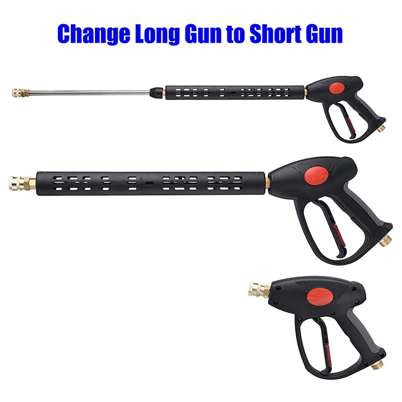 Replacement Pressure Washer with Extension Wand, M22 15mm Or M22 14mm Fitting, 5 Nozzle Tips, 40 Inch, 4000 PSI