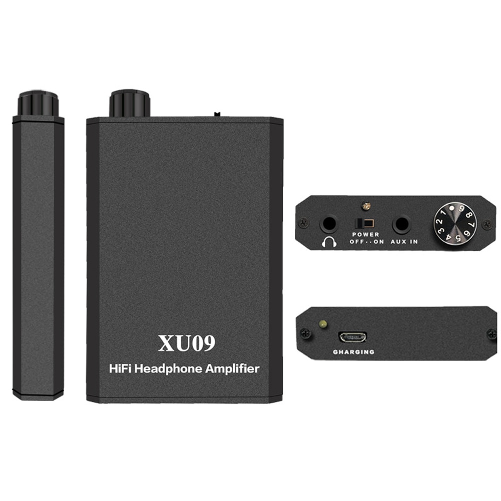 Compact Headphone Amplifier Portable Sound Improver Subwoofer Noiseless Earphone Amplifier