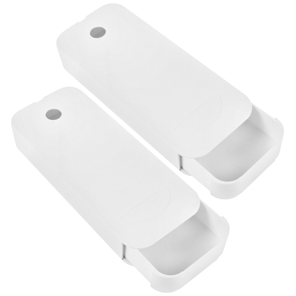 2Pcs Self-adhesive Drawer Desk Storage Drawer Hidden Desk Drawer Hidden Drawer for Office Bedroom