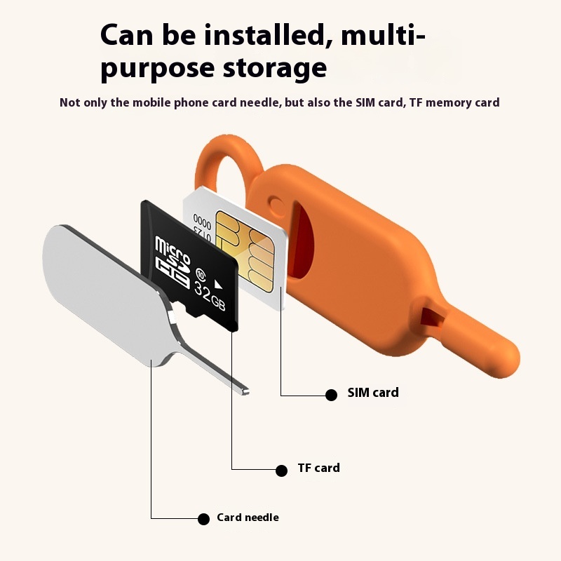 Smiley Twarz projekt anty-Stracony Narzędzie robić wyciągania karty SIM 3 w 1 i uchwyt na kartę pamięci - przenośny brelok robić telefonu - łatwa wymiana karty SIM