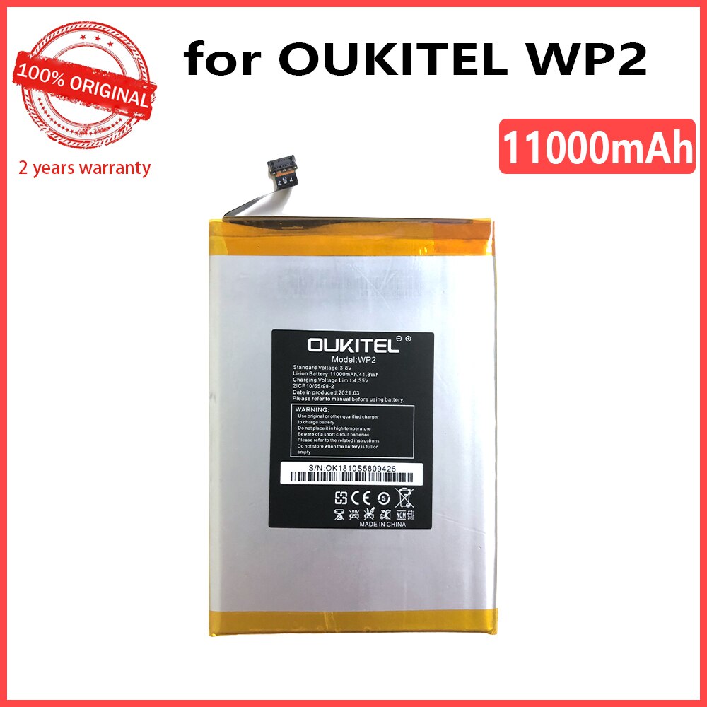 100%  alkuperäistä  wp2 10000 mah vaihtoakkua oukitel  wp2 akkua bateriaan seurantanumerolla