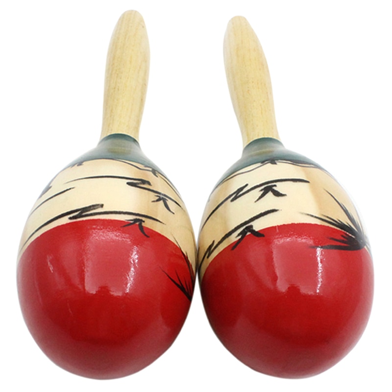 Toyvian Holz-Maracas Für Babys – 5 Stück, Bunte Rasseln, Frühkindliches Musikspielzeug