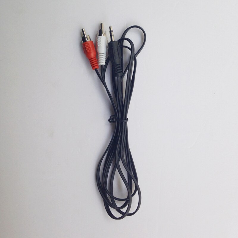 1m 3,5mm Jack Aux a 2 RCA Cable de Audio y vídeo estéreo Y Cable divisor AV adaptador 2RCA Cable para PC DVD TV VCR altavoces cámara