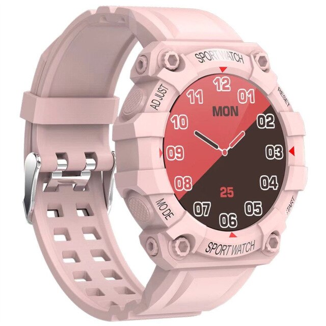 Smart Horloge Bluetooth Bellen Horloges Outdoor Sport Klok Smartwatch Mannen Vrouwen Fitness Tracker Armband: Pink