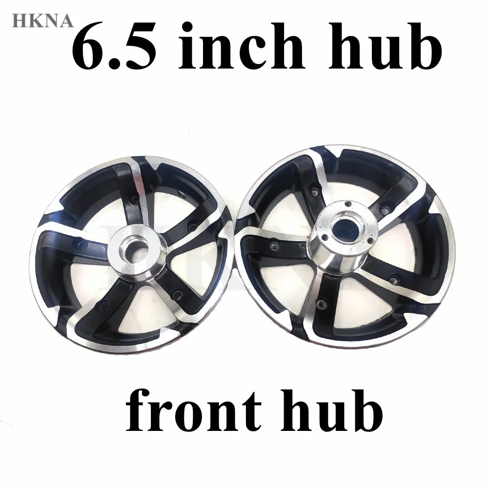 11 Inch 90/65-6.5 Rim for Electric Scooter Front and Rear Wheels with Disc Brakes, Aluminum Alloy Split Hub: WHITE