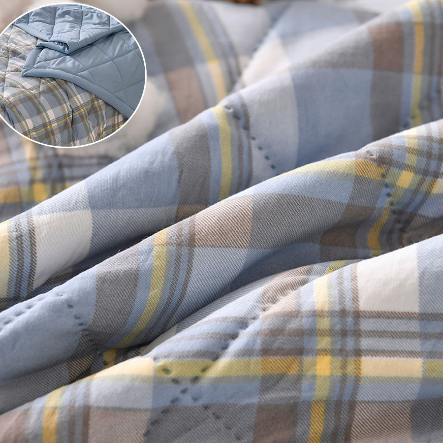 Sommertynn dyne myk klimaanlegg fire sesonger dyne maskinvaskbar enkelt dobbelt teppe ultralyd vattert dyne