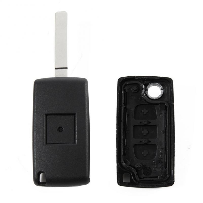 Auto Schlüssel Tragbare Falten kippen 3 Geschmack Fernbedienung Schlüssel fallen Hülse Für Citroen C2 C3 C4 C5 C6 Keyless Eintrag fob Verursachen Auto Alarm Abdeckung