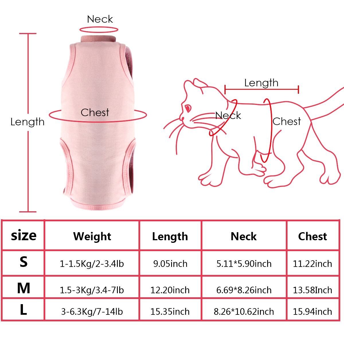 Pet Cat Recovery Suit After Surgery Wear E Collar &amp; Cone Of Shame Alternative Protect Wounds Cat Supplies Pet Products