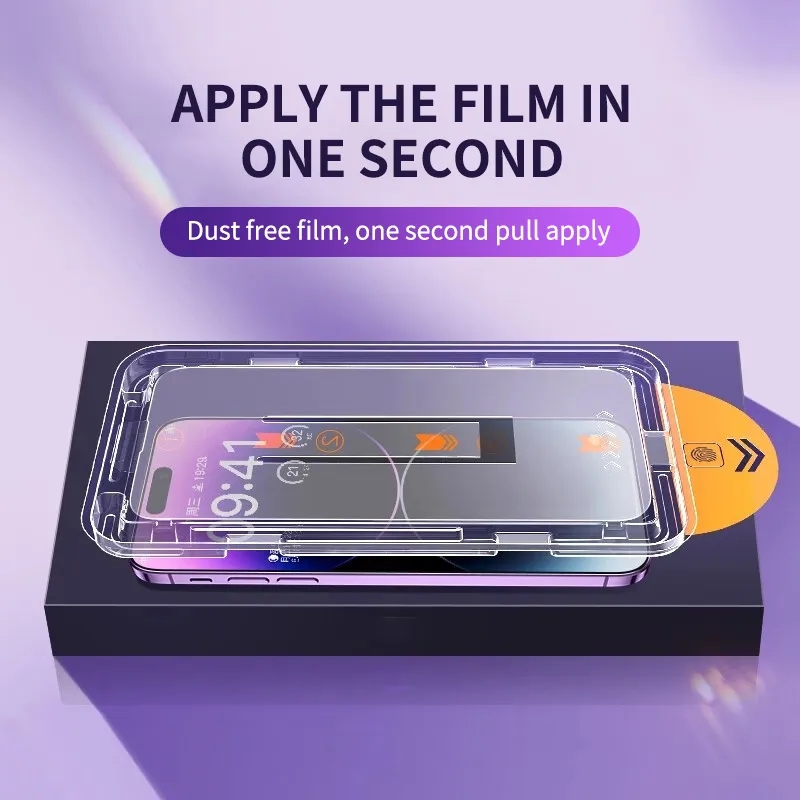 Neue 8K Oleophobe Beschichtung Staubfreie Installation Displayschutzfolie für iPhone 13 11 12 14 Profi Max Mini XS MAX X 15 Anti Spion Glas