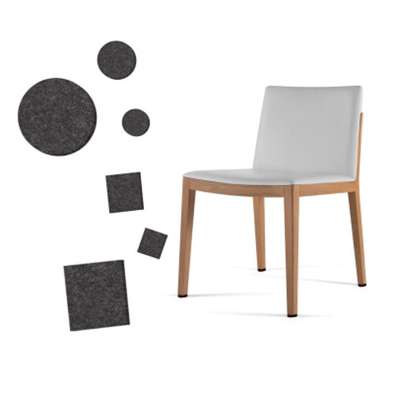 Furniture Pads 9 Pieces Self Adhesive Felt Pads Cuttable Felt Chair Pads Anti Scratch Floor Protectors for Furniture Leg MSU88