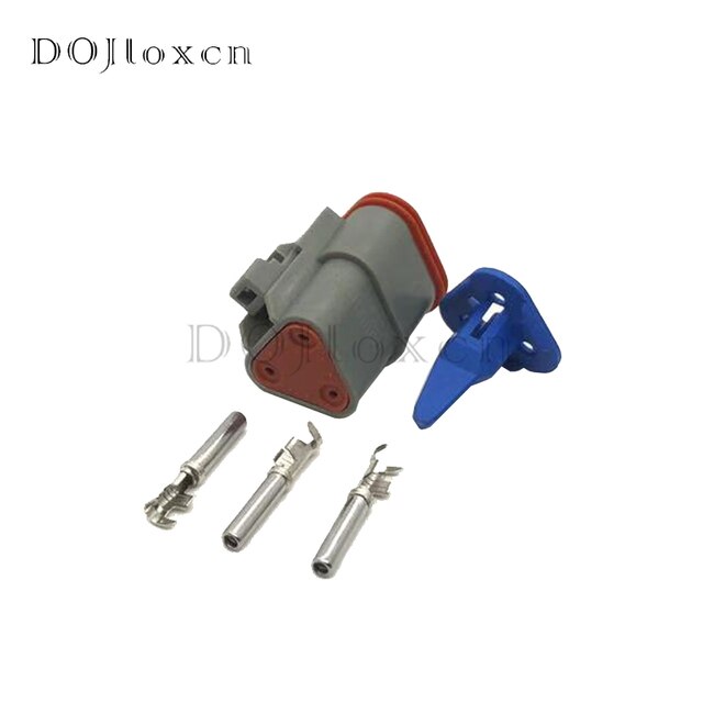 1/5/10/20/50 Sets 3 Pin ROSH Environmental Protection IP68 Deutsch DT04-3P-P006 DT06-3S-P006 ConnectorWith 120 Ohm Resistance: MULTI / Under 5Pcs