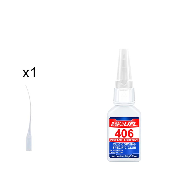 Glaslim ,20g klar superlim til glasreparation hurtig reparation glaslim kraftig stærk crazy instant lim til limning af glas: Hvid