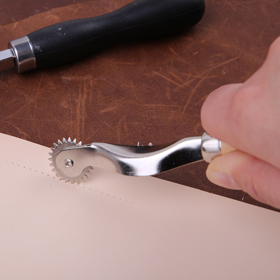 LMDZ 250m Leder Gewachst Faden Leder NäHenne Nähen Nadeln Kupfer Bohren Ahlen Verfolgung Rad Garn Schere für DIY Handwerk